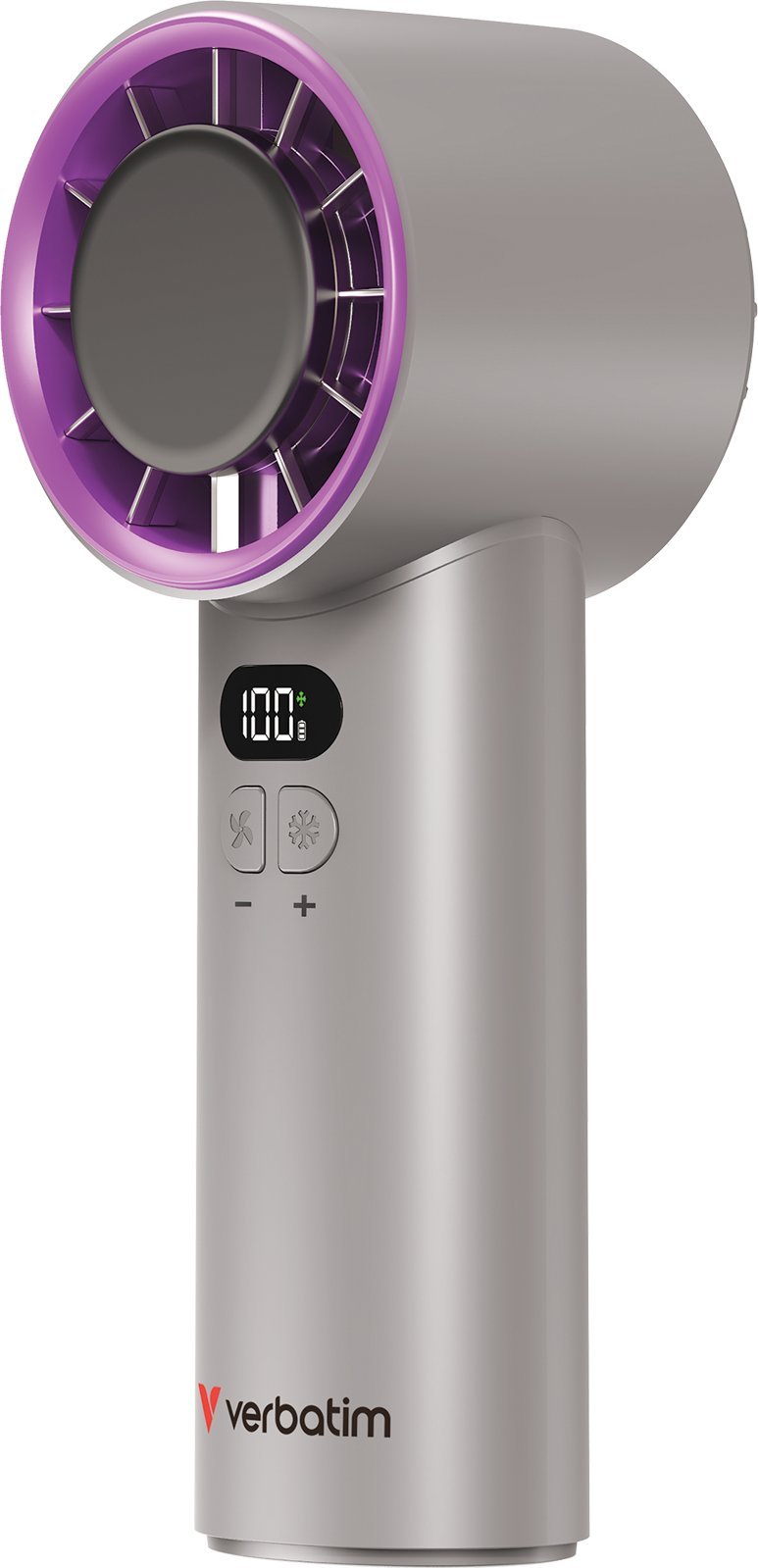 Masażer Verbatim Cool 'n' Go Ice Touch Szary, Fioletowy Wentylator ręczny