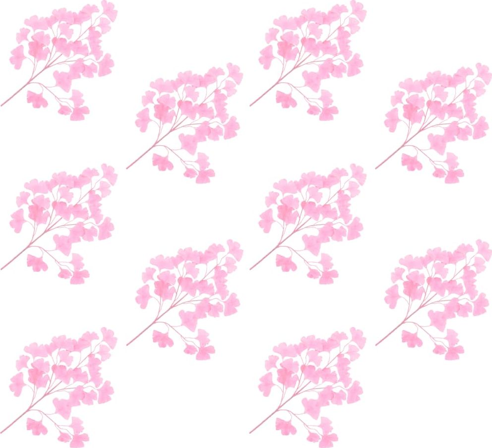 vidaXL Sztuczny miłorząb, 10 szt., różowy, 65 cm