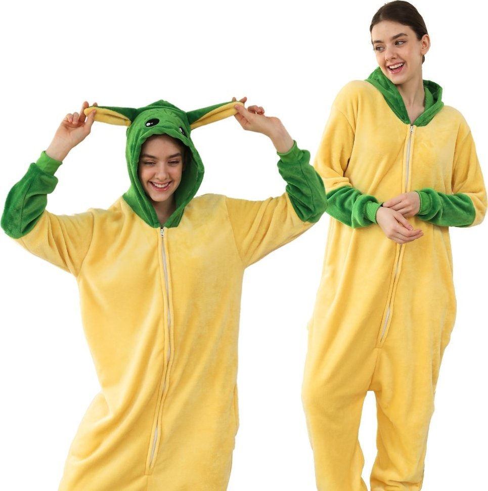 nerd hunters Piżama Onesie Kigurumi Kostium Przebranie Baby Yoda M: 155 - 165cm