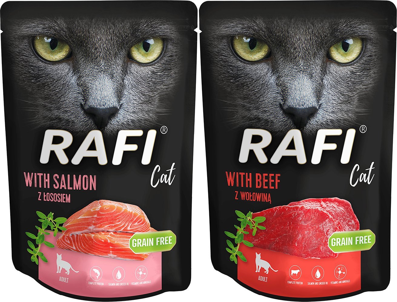 Rafi Mokra karma dla kota Rafi Cat MIX SMAKÓW 10x300g