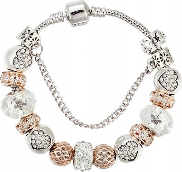 Sfera Damska Bransoletka modułowa Charms Beads Kule 19 cm