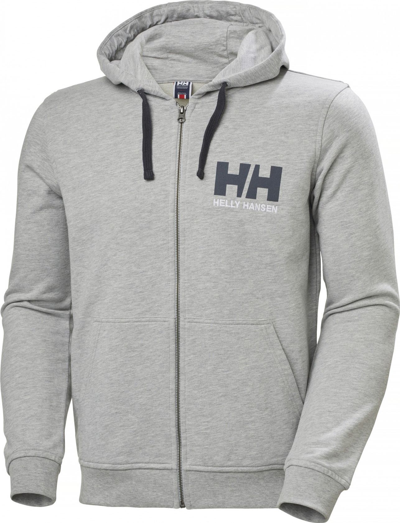 Helly Hansen Bluza męska HH Logo Full Zip Hoodie Grey Melange r. M (34163_949-M)