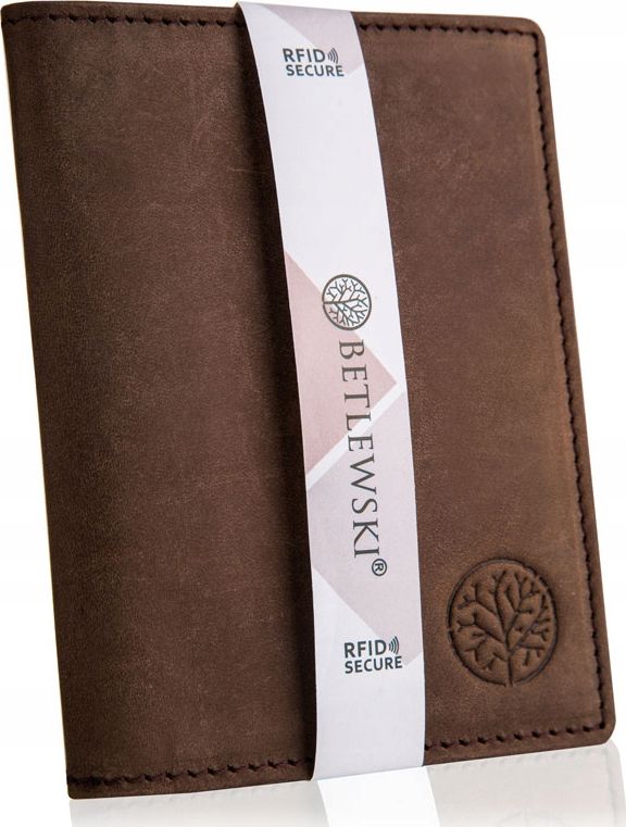 Betlewski BETLEWSKI Skórzany portfel męski PRIME