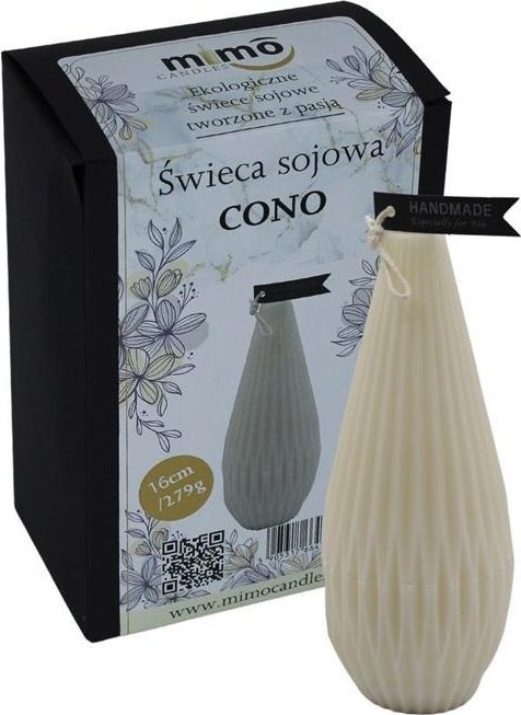 Świeczka naturalna wolnostojąca sojowa Cono