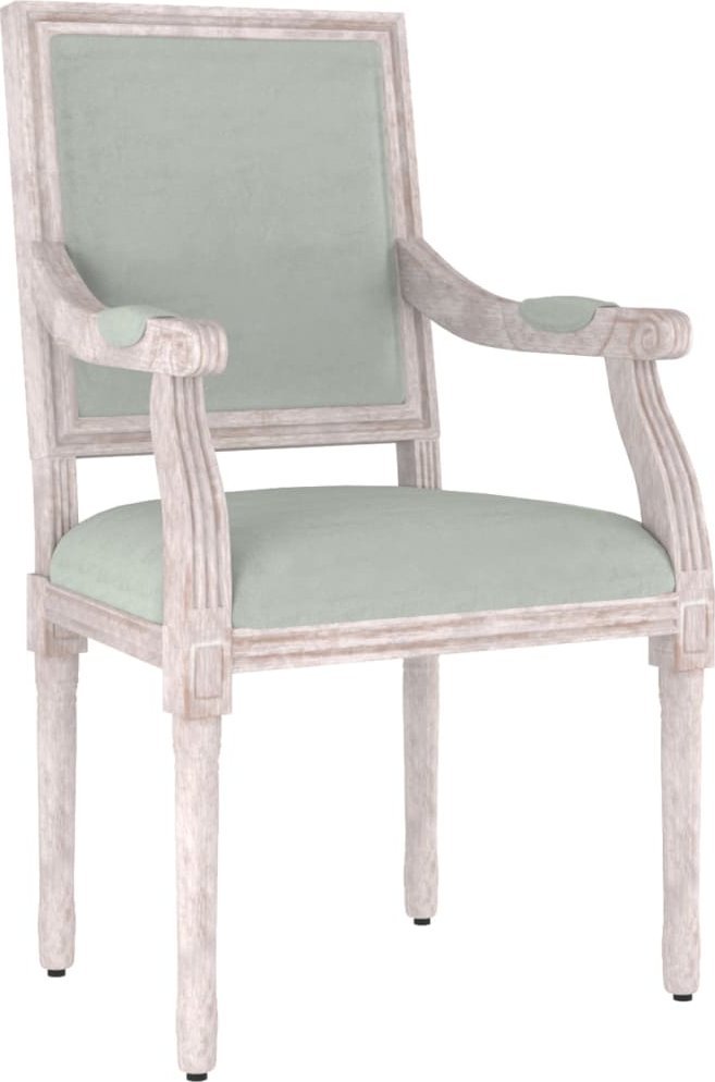 vidaXL vidaXL Fotel, jasnoszary, 54x59x99 cm, obity aksamitem