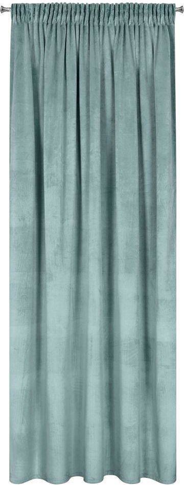 Eurofirany Zasłona 140 x 270 Dekoracyjna Welwet Melanie Szałwia