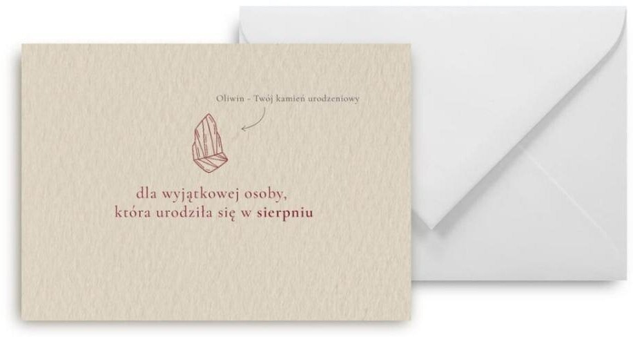 Mini kartka Urodziny sierpień