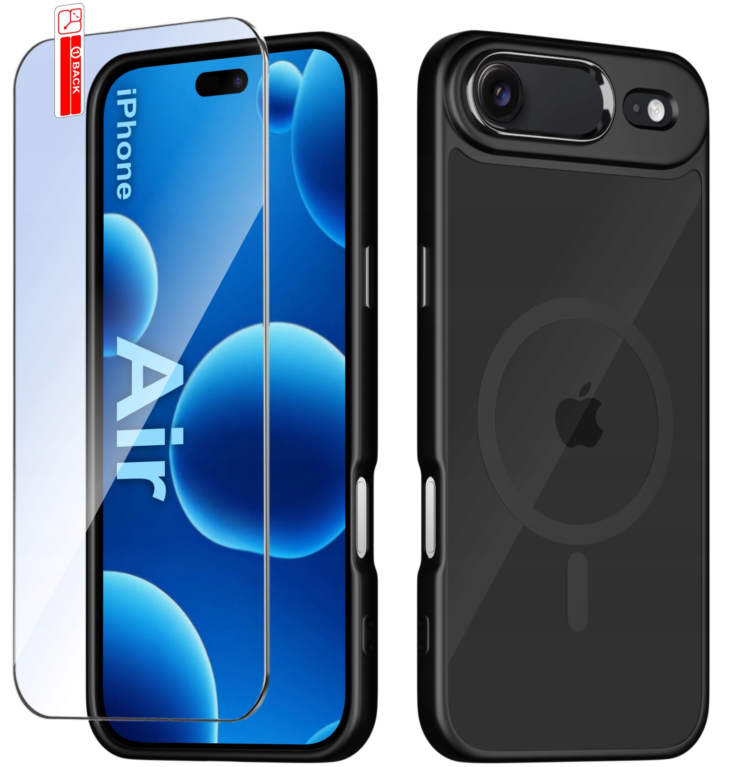 Etui do iPhone Air CASE do MagSafe MATOWE Magnetyczne PREMIUM + Szkło 9H
