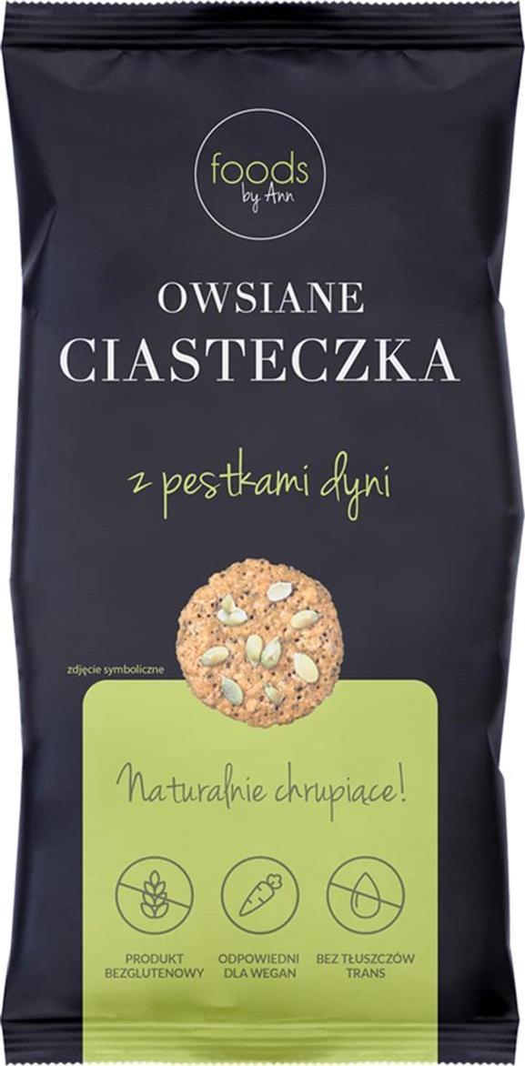 HPBA Ciasteczka owsiane z pestkami dyni 100 g