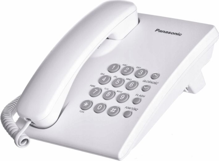Telefon stacjonarny Panasonic KX-TS500PDW Biały