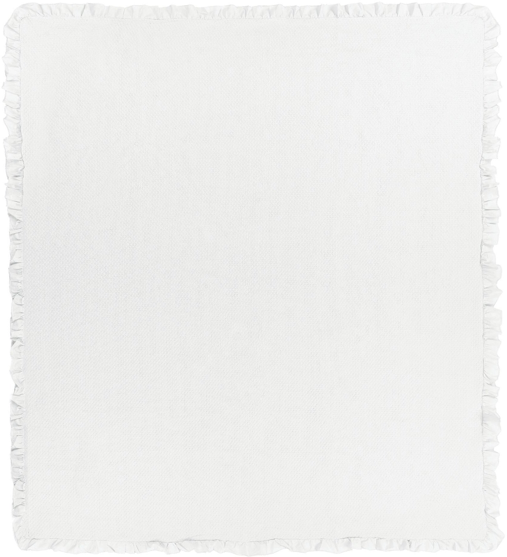 Narzuta na łóżko HATTON Bawełna 200 x 220 cm Złamana biel