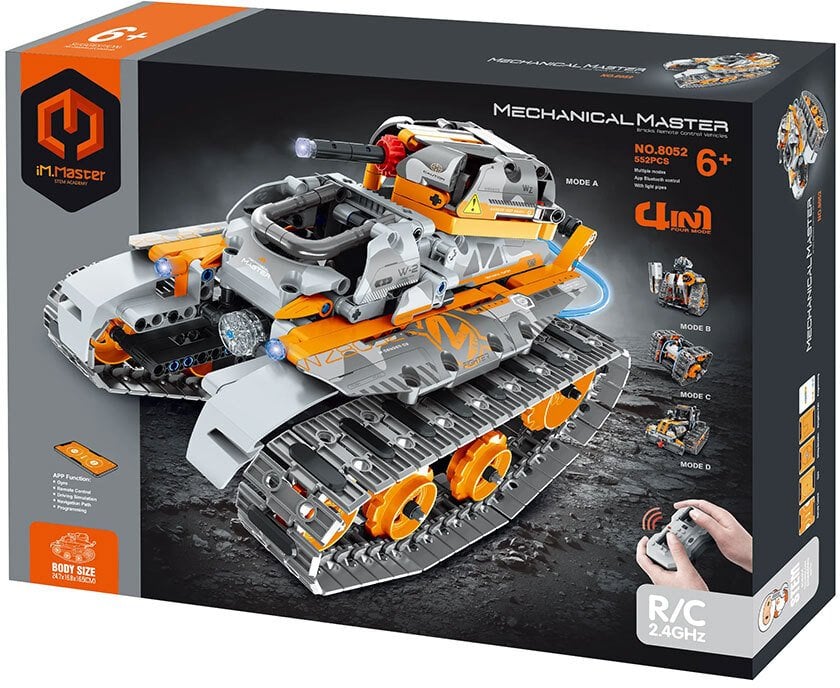 IM.MASTER RC klocki czołg 4w1 552el 8052 41278