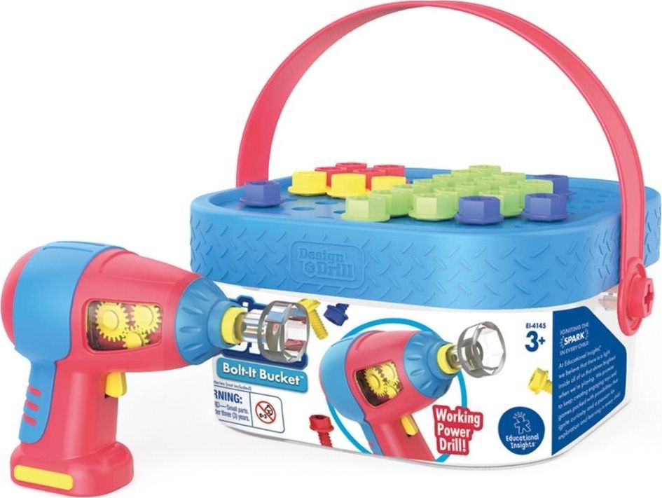 Learning Resources Zestaw edu. Wkrętarka dla dzieci, Zestaw śrubek..