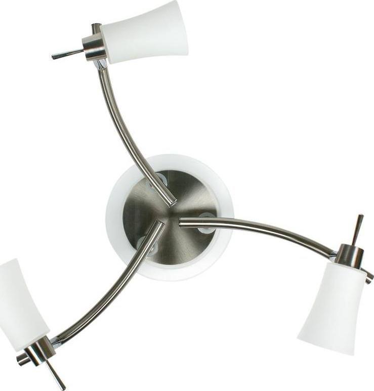 Lampa sufitowa Candellux Kroton Plafon 3X40W G9 Nikiel Mat