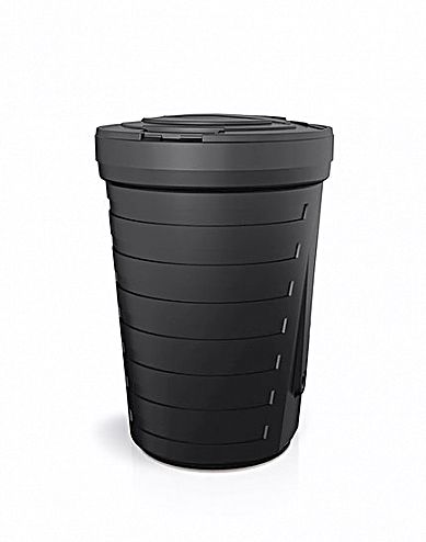 Prosperplast Zbiornik na deszczówkę Raincan 210 l czarny