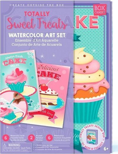 Box Candiy Box Candiy, zestaw artystyczny Akwarele muffinki