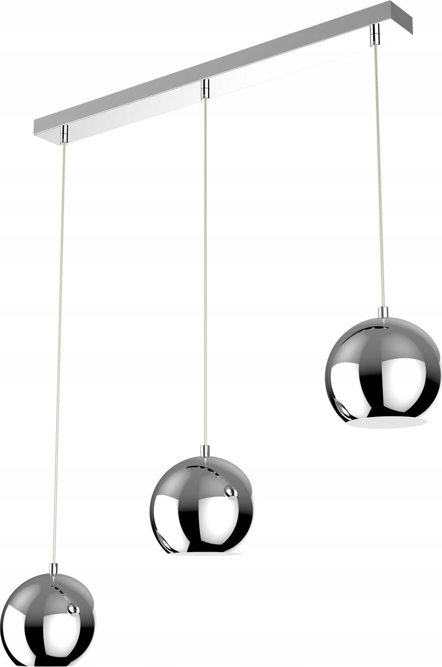Lampa wisząca KRIS Krislamp Oslo KR 381-3L lampa wisząca zwis 3x40W E14 chrom