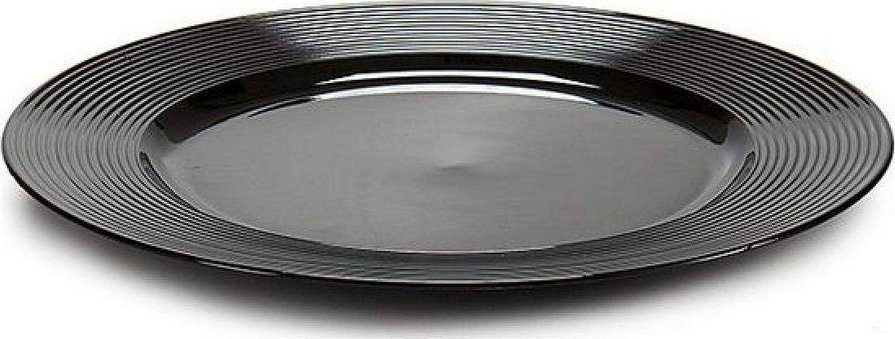 Gift Decor Dekoracja na Stół Czarny Jasność (33 x 2 x 33 cm)