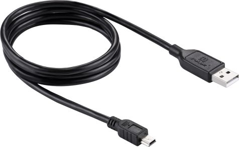Kabel USB Puluz USB-A - miniUSB 1 m Czarny (SB4137)