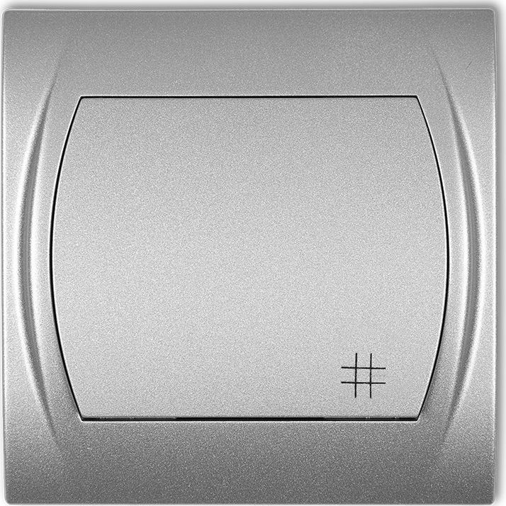 Karlik Łącznik Logo krzyżowy srebrny metalik (7LWP-6)
