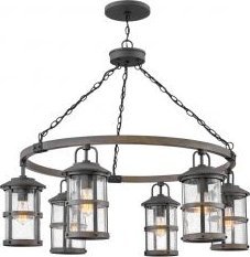Quintiesse Latarnia wisząca Lakehouse - 6 źródeł światła (QN-LAKEHOUSE6-P-DZ) - Quintiesse