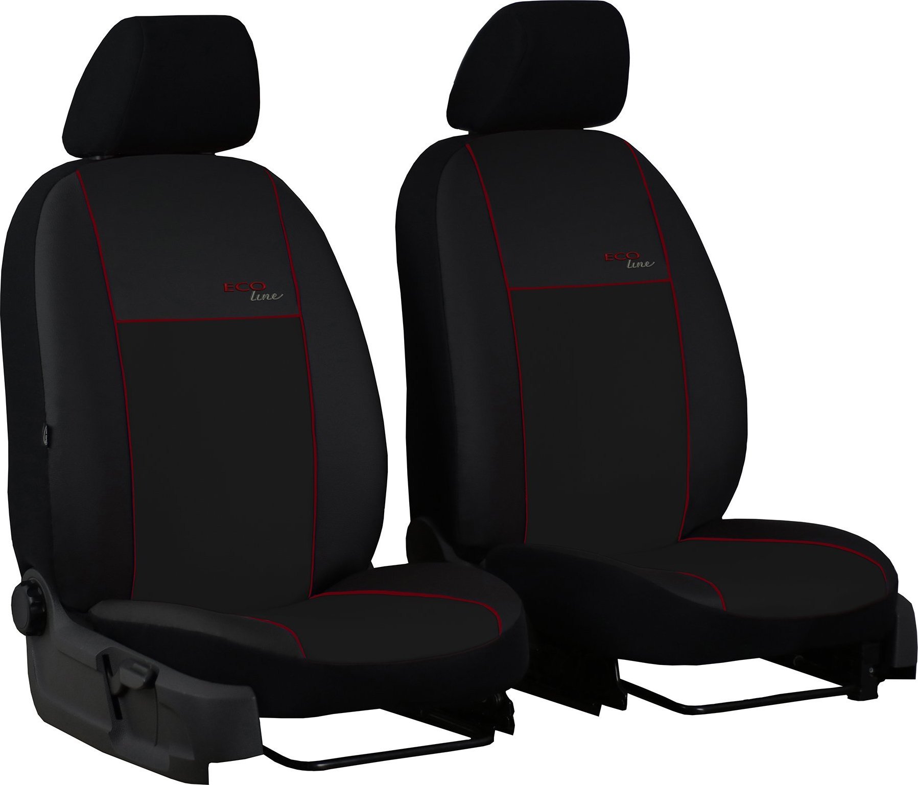 Pok-ter Pokrowce uniwersalne przody ekoskóra Ecoline 1+1 (bordowe)