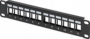 Delta Patch panel 12x slot keystone (PP10-12/K)