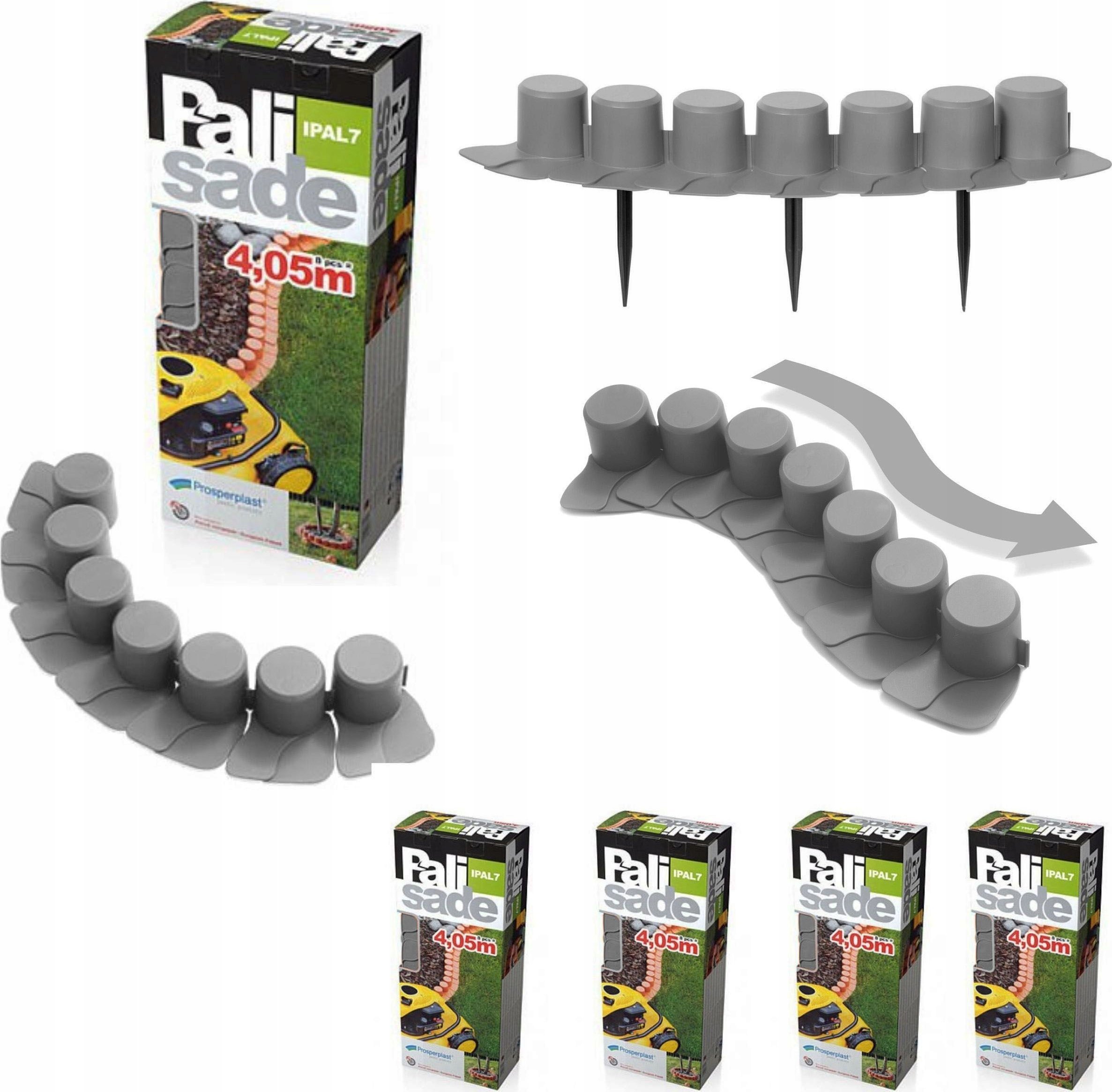 Palisada ogrodowa z kołnierzem IPAL7 20m Płotek