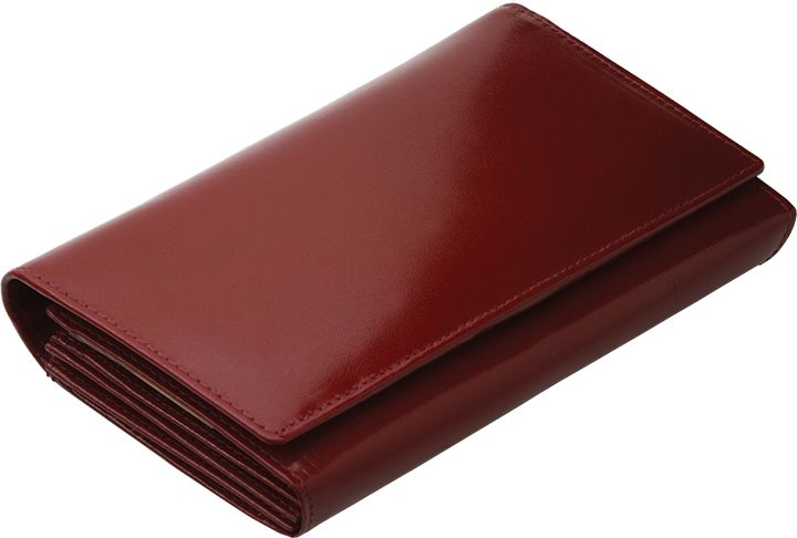 Kemer Portfel damski skórzany KEMER 33001303 Wiśniowy uniwersalny