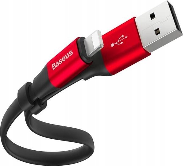 Kabel USB Baseus USB-A - Lightning 0.23 m Czerwony (CALMBJ-B91)