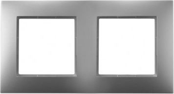 Ospel Aria Ramka podwójna srebro (R-2U/18)