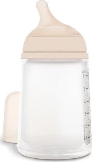 304755-BUTELKA 180ML/SMOCZEK SILIKON WOLNY PRZEPŁYW/UZUPEŁNIENIE KARMIENIA PIERSIĄ/ZERO ZERO