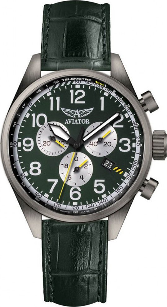 Zegarek Aviator Zegarek męski Aviator V.2.25.7.171.4 zielony