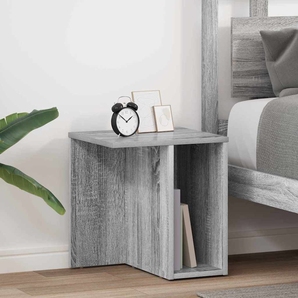 vidaXL Stolik końcowy 2 pcs Szary Sonoma 37 x 32 x 40 cm