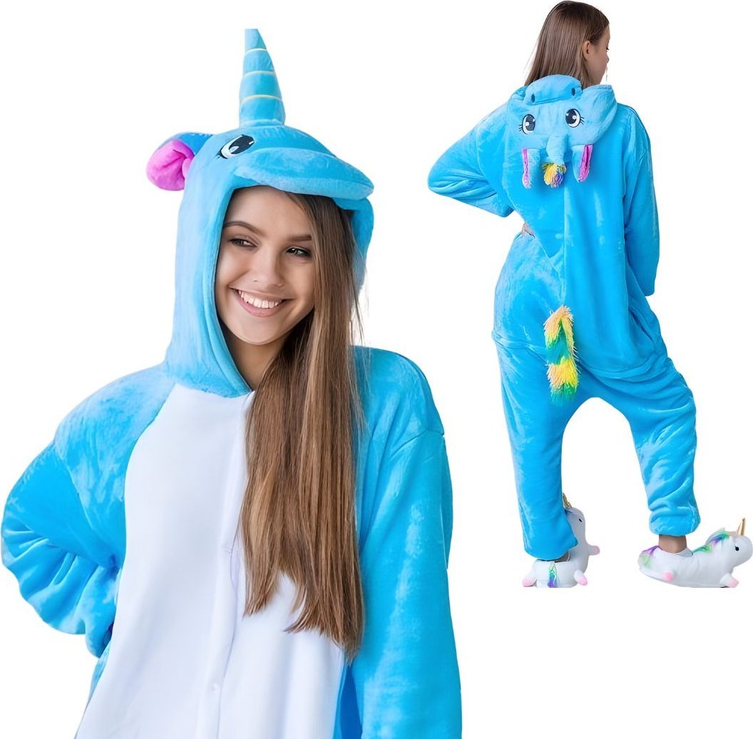nerd hunters Piżama Onesie Kigurumi Kostium Przebranie Jednorożec S: 145 - 155cm