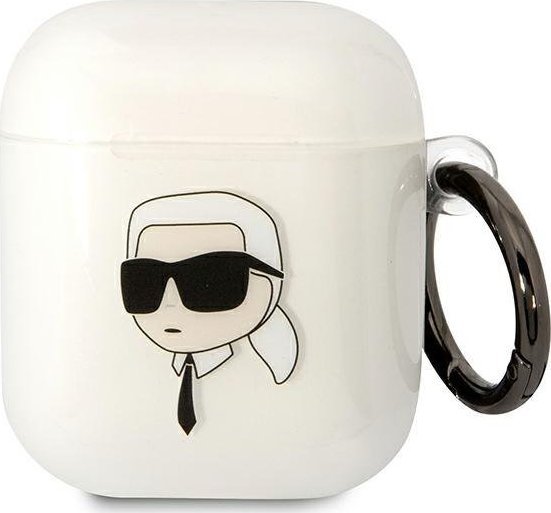 Karl Lagerfeld Karl Lagerfeld KLA2HNIKTCT AirPods 1/2 cover transparent Karl`s Head