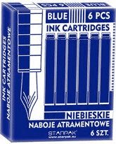 Starpak NABOJE DO PIÓR KRÓTKIE 6 SZTUK (STK080021)