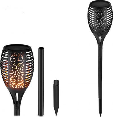 LED Pochodnia LAMPA LED Lampk SOLARNA Ogrodowa PŁOMIEŃ