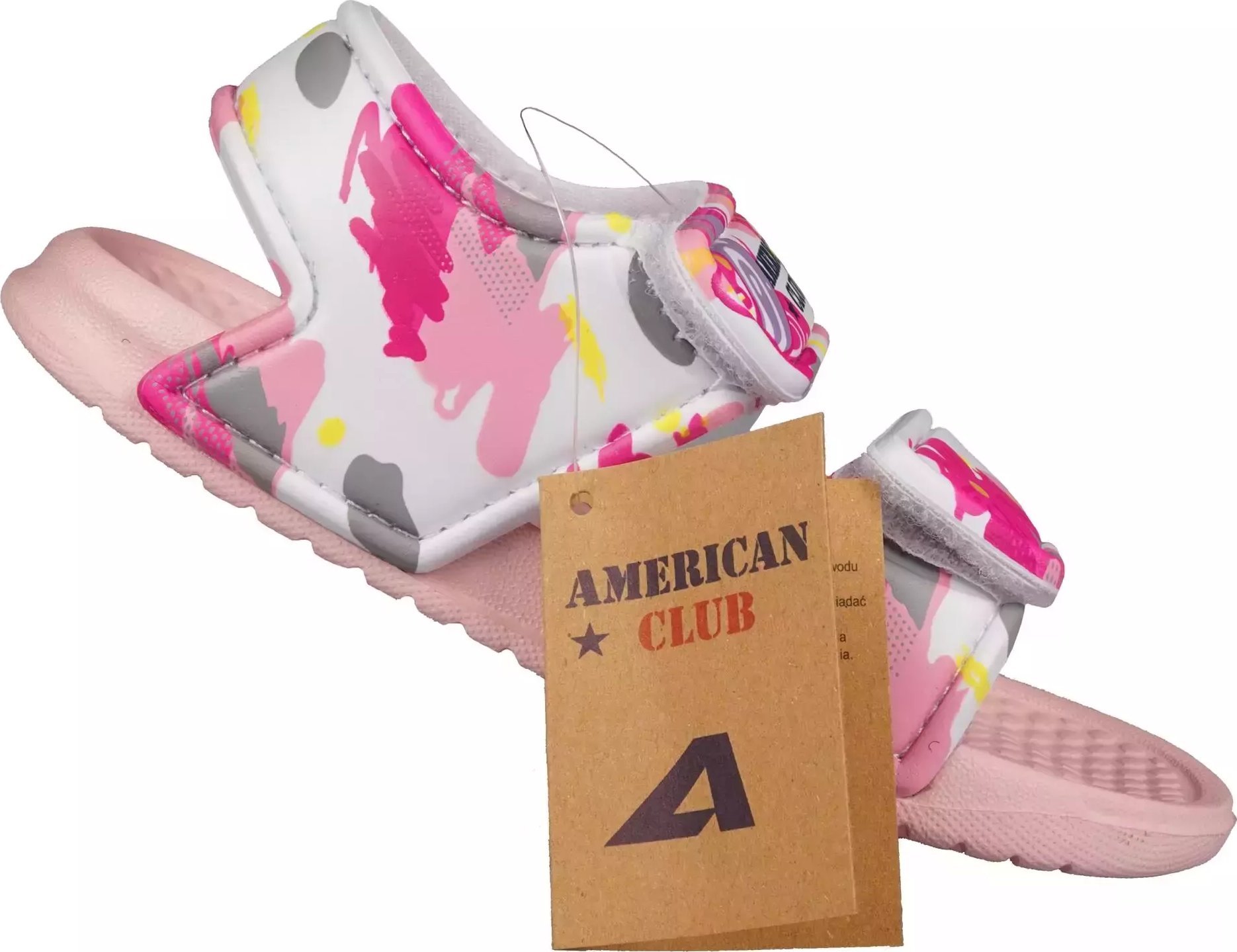 American Club Dziecięce klapki basenowe American Club BNH-68PI 25