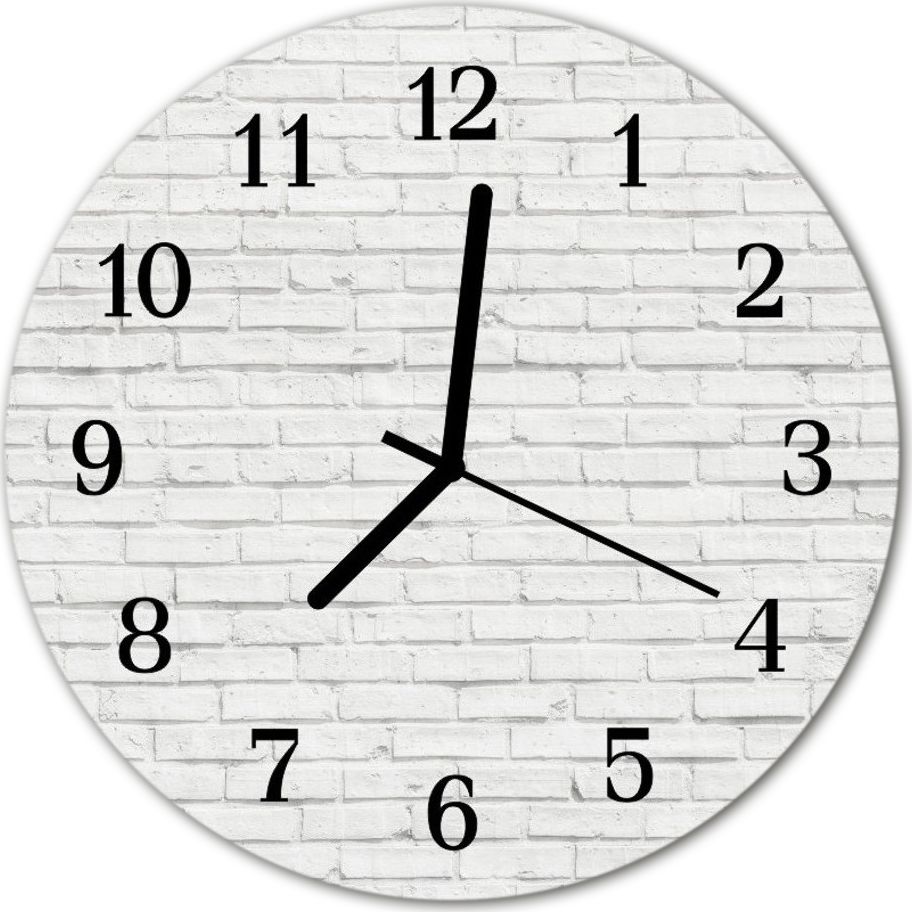 Tulup Zegar na szkle Prezent Mur z cegły Architektura fi 30 cm 140356522