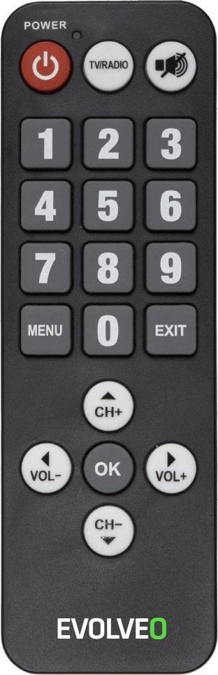 Pilot RTV Evolveo EVOLVEO seniorský dálkový ovladač pro Alpha T2 a Omega II