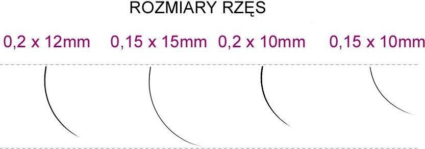Syis SYIS - RZĘSY J 0,20x 10mm 0,25g