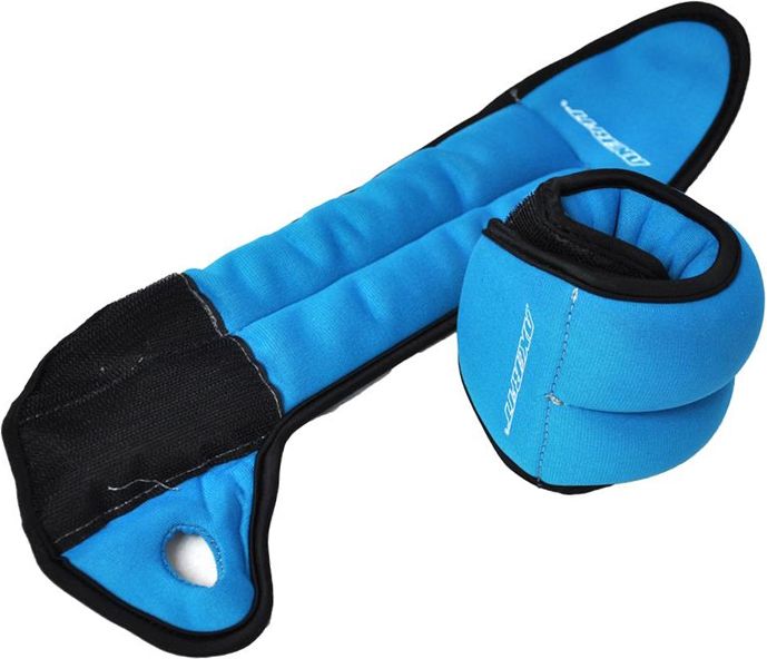 Axer Sport Obciążniki Velcro 2x1kg niebieskie (A1807)