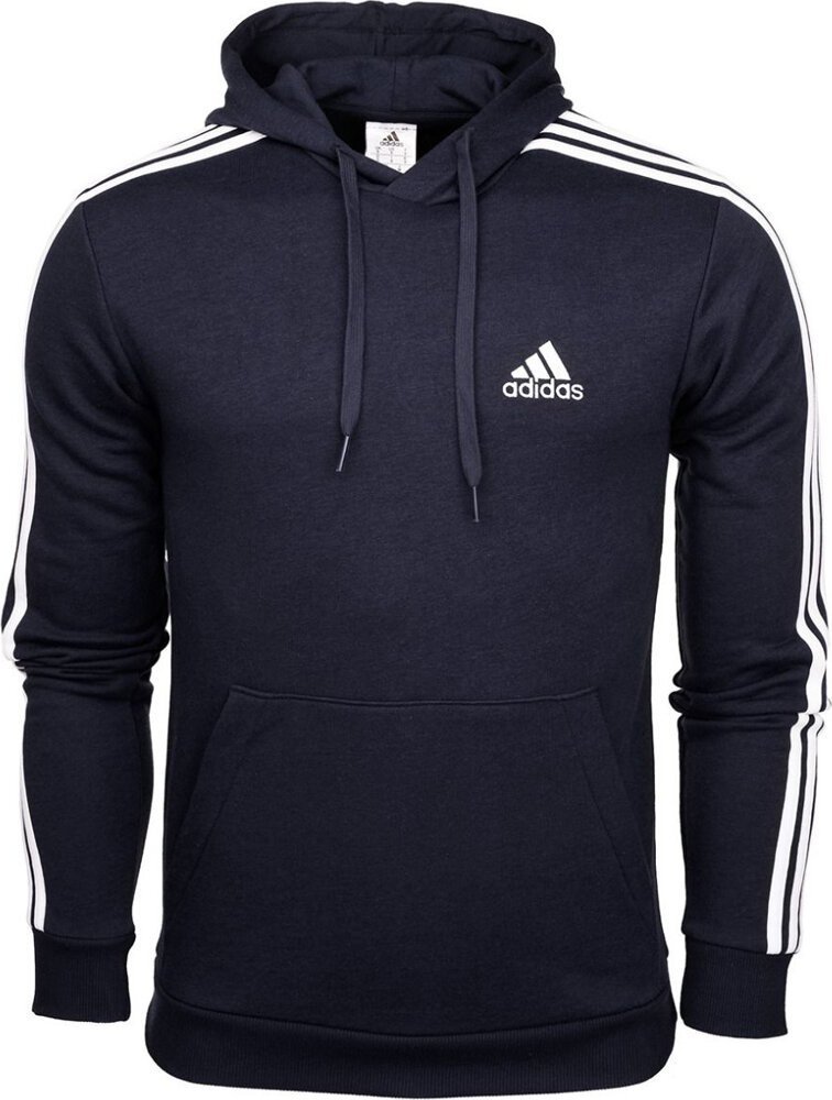 Adidas Bluza męska adidas Essentials French Terry 3-Stripes Hoodie granatowa IC0436 2XL
