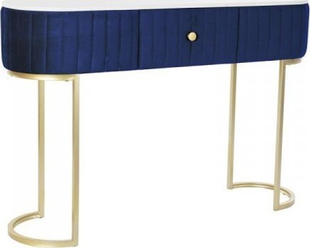 DKD Home Decor Konsola DKD Home Decor Niebieski Złoty Biały Marmur (120 x 35 x 80 cm)