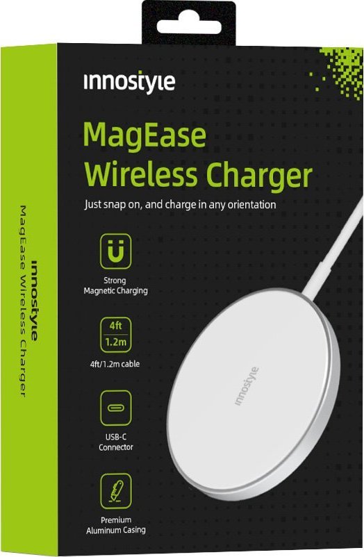 Ładowarka Innostyle INNOSTYLE MAGEASE ŁADOWARKA INDUKCYJNA BEZPRZEWODOWA DO MAGSAFE IPHONE MAGEASE 15W BIAŁA