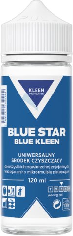 Kleen Blue Star | Blue Kleen 120 ml silny płyn czyszczący do robotów i powierzchni wodoodpornych