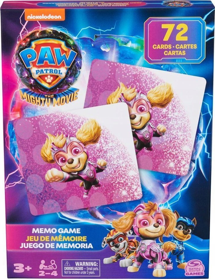 Spin Master PSI PATROL Gra Memo Memory Zapamiętywanie 72 Karty