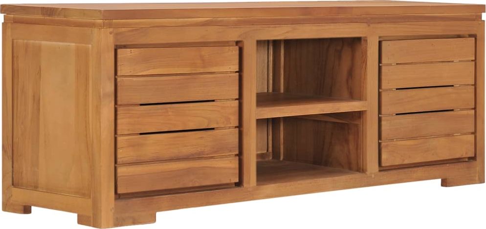 vidaXL Szafka pod telewizor, 110x30x40 cm, lite drewno tekowe