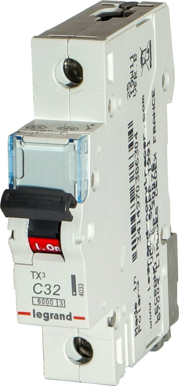Legrand Wył.Nadpr.6kA AC 1p C32A S-301 Legrand TX3 403437
